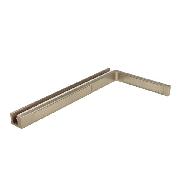 Stabilizer Angle Bracket, SS-Look,Glass/Wall,Right,Size:250x