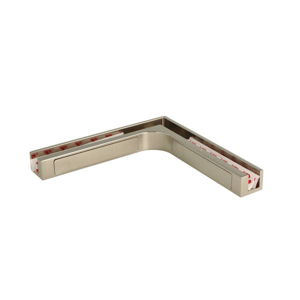 Stabilizer Angle Bracket, SS-Look,Glass/Glass,Size:151x151mm