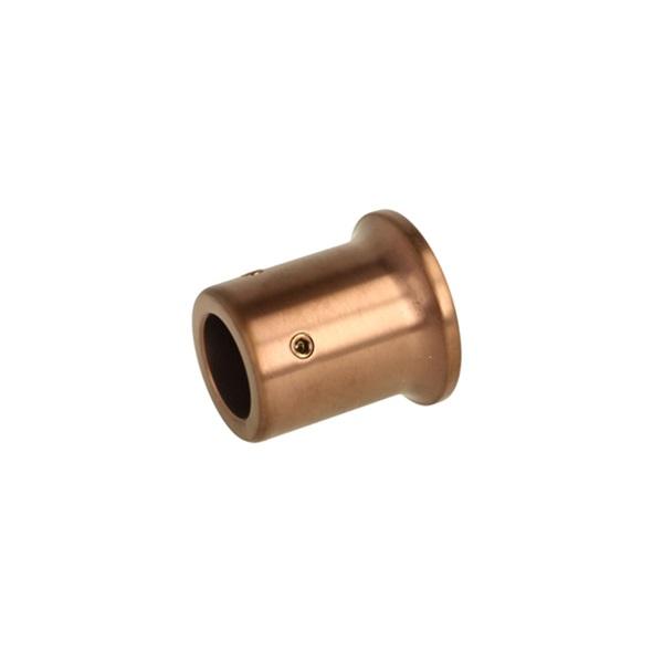 Bar To Wall Bracket, F/ø19mm Tube, Flat Back, Brushed Copper