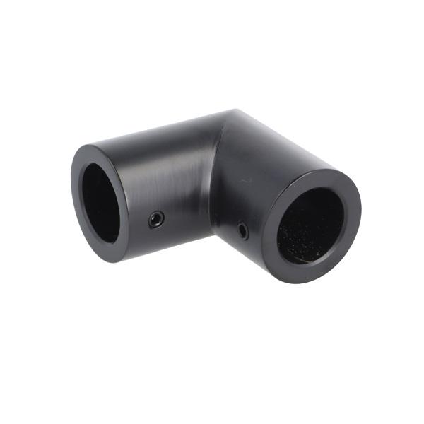 Bar To Bar Connector 90DG, 52x52mm, F/ø19mm Tube, Black