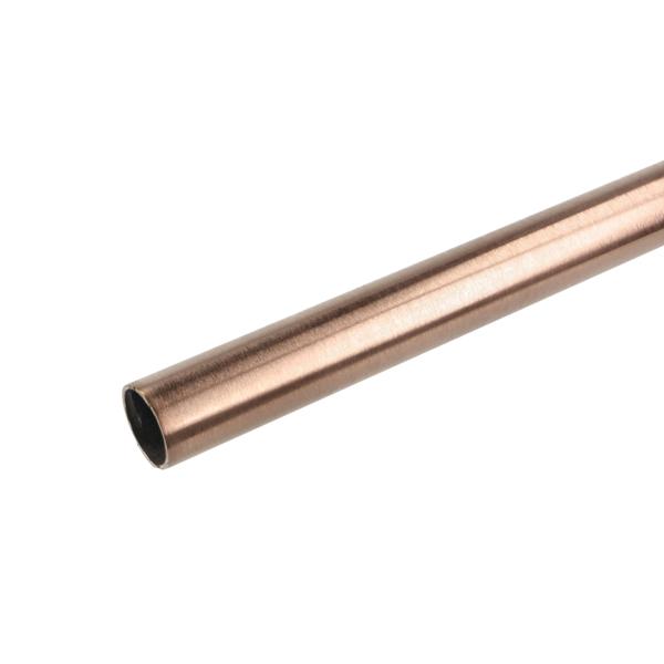 Brass Tube ø19x1300mm, 1,2mm Thickness, Brushed Copper