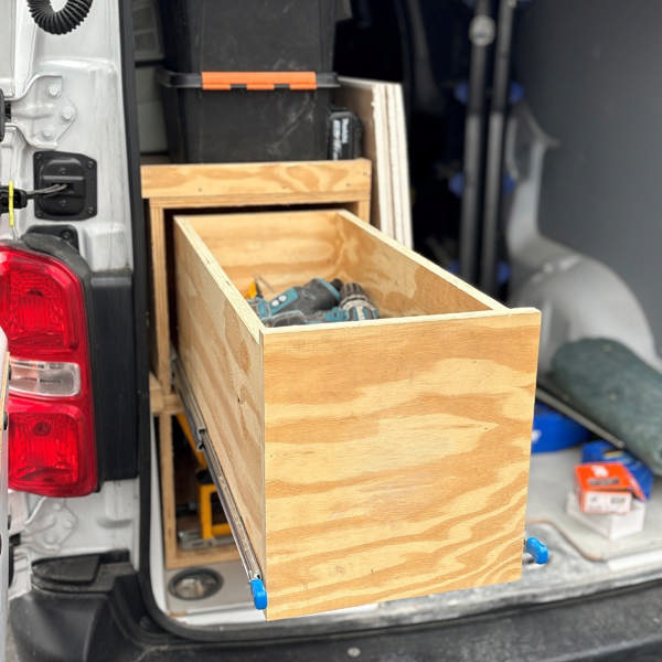 Drawer Slide HD5300L, 300mm Full Ext, With Lock, Zinc Plated