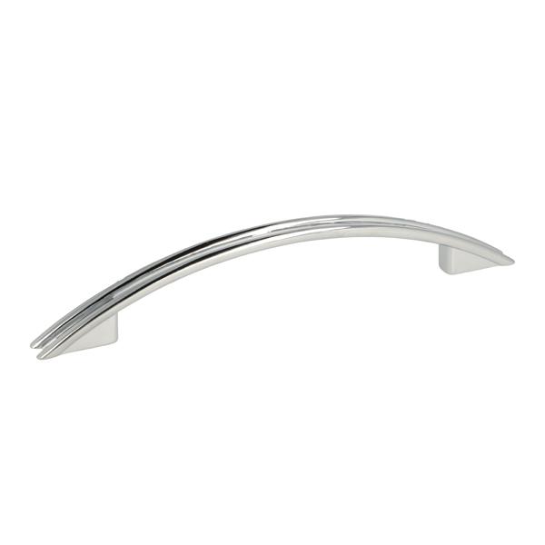 Bow Handle 2364, cc 128mm, Zamak, Chrome Plated, No Screws