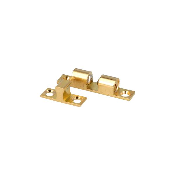 Double Ball Catch, Brass, 42 x 8mm, No Screws