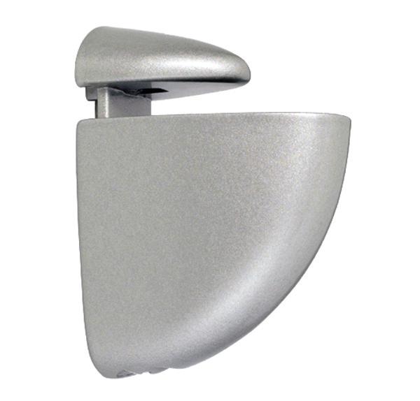 Shelf Bracket #48 F/Glass & Wood, 4-24mm Matt Nickel