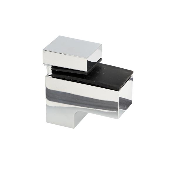 Shelf Bracket #49 F/Glass & Wood, 4-19mm Chrome Plated