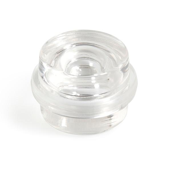 Adhesive Transparent Door Stopper“Crumpet”,ø42x30 mm,Plastic