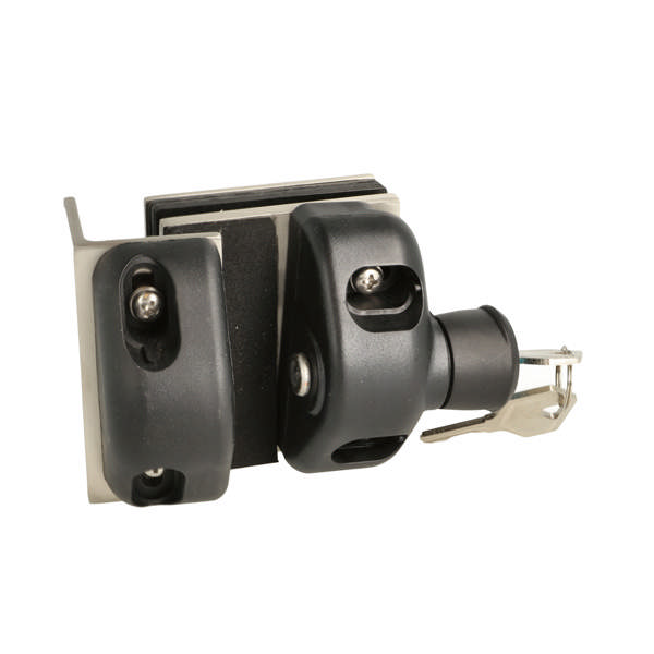 Baluster Latch Lock, W/Key, Wall/Glass 8-12mm Glass, SS316 -