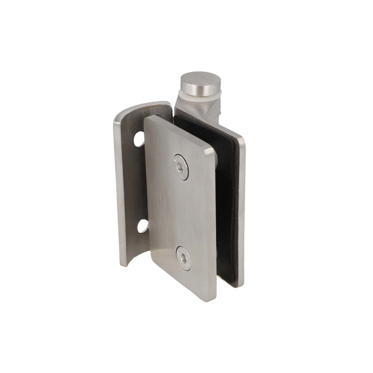 Baluster Spring Hinge, ø42,4mm Tube/Glass,  8-12mm Glass,