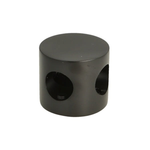 Tube Connector 2-Way, ø44x38mm, SS-304, Black Finish, F/ø19