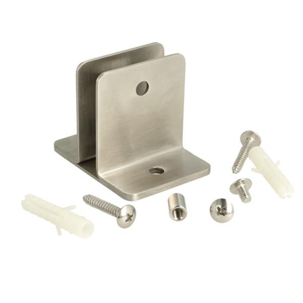 Wall Bracket 67x54x2mm, SS304 Brushed, F/Toilet Cubicles,