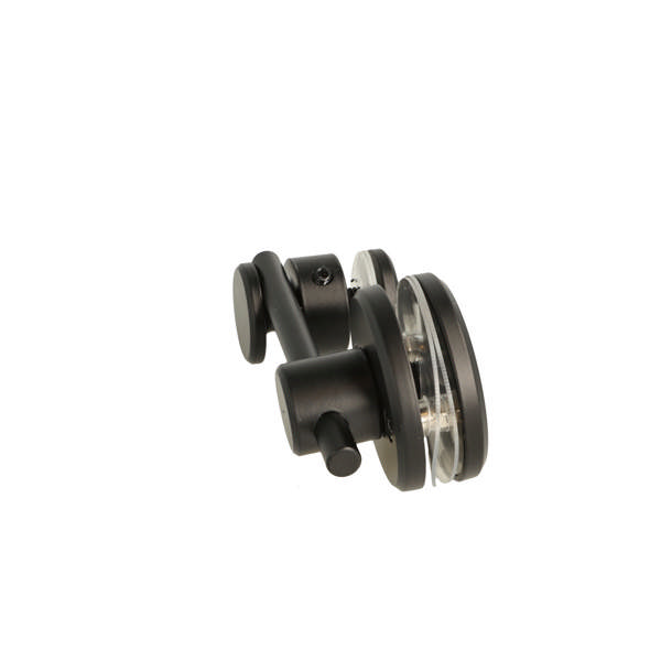 Turn & Release Handle SS-304, Black, F/Glass & Wood, F/Inset