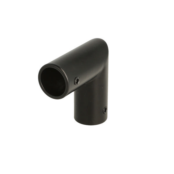 Bar To Bar Connector 90DG, 60x60mm, SS-304,  Black Finish,