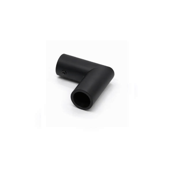 Bar To Bar Connector 90DG, 60x60mm, SS-304,  Black Finish,