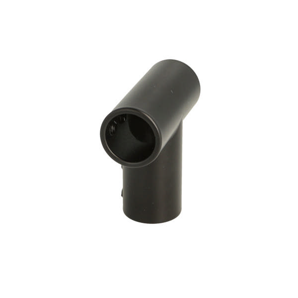 T-Shaped Connector F/3 Bars, 60x60mm, SS304, Black Finish,