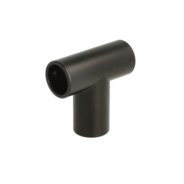 T-Shaped Connector F/3 Bars, 60x60mm, SS304, Black Finish,