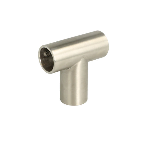T-Shaped Connector F/3 Bars, 60x60mm, SS304,  F/ø19mm Tubes