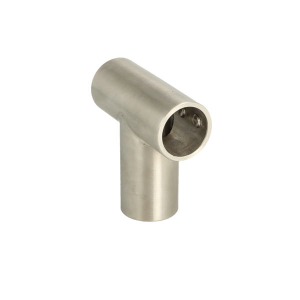 T-Shaped Connector F/3 Bars, 60x60mm, SS304,  F/ø19mm Tubes