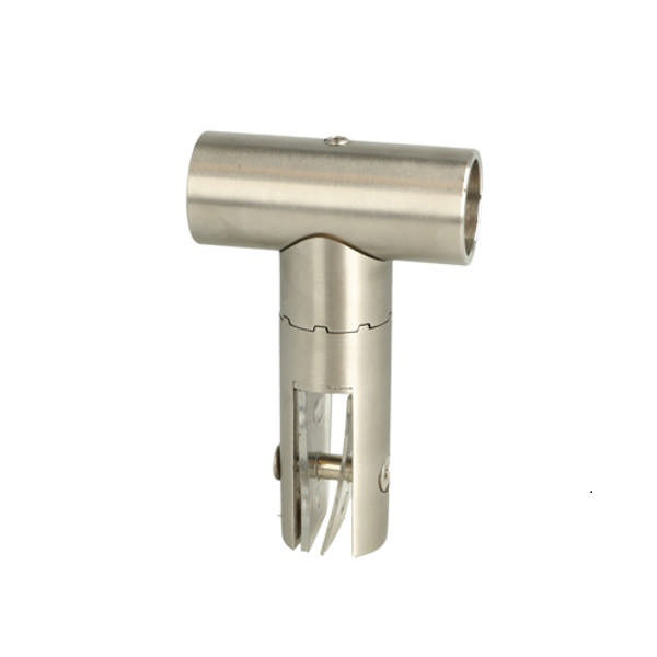 Adjust. T-Shaped Connector F/2 Bars & Panel, 60x93mm, SS304,