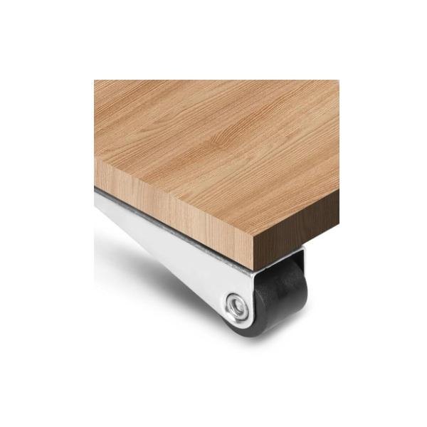 Table Slide Supporting Roller, Steel, BZP, Black PP Roller