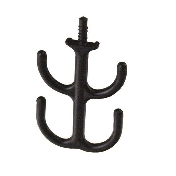 Cable Hook, Euro Thread, Black Nylon