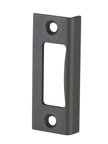 Lock Striker Plate for Zapp System, Black Anodized