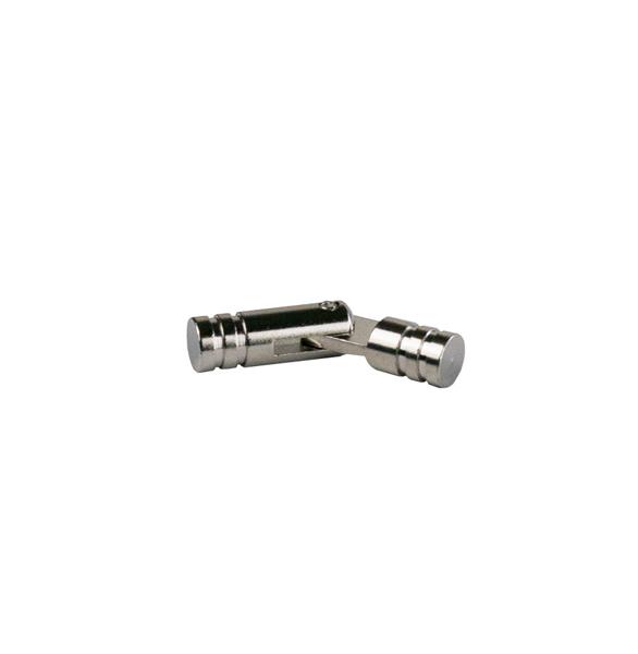 Mini Brass Cylinder Hinge, Nickel Plated, ø 5 x 25mm